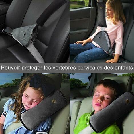 Ajusteur de ceinture de sécurité pour enfants, protection de l'enfant,  conduite de sécurité, plastique ABS, anti-cou, positionneur de ceinture de  cou