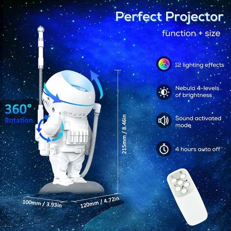 Projecteur ciel etoile Astronaute - Astronaute Projecteur Galaxie Projecteur  Space Buddy, Lampe Astronaute Veilleuse Enfant avec Minuterie et  Télécommande - Pour Chambre à Coucher, Pour Enfants : : Luminaires  et Éclairage