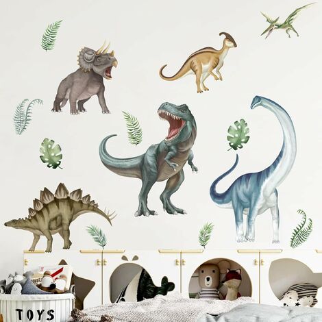 Stickers chambre bébé, stickers muraux enfants, autocollant animaux,  dinosaure, montgolfière, garçon -  France