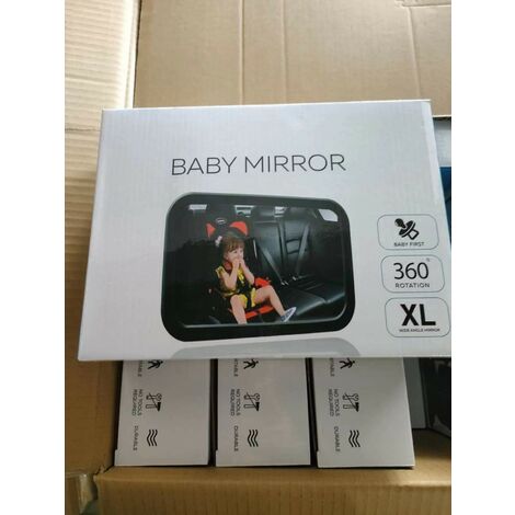  Onco Miroir Voiture Bébé – 100 % Incassable pour Siège Arrière  – Conduite Sécurisée en Surveillant Votre Enfant dans le Siège Auto Bébé –  Essentiel pour Jeunes Parents – Primé aux MadeForMums Awards