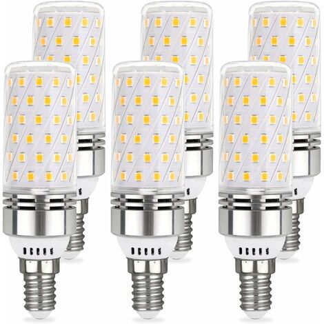 Ampoule ​LED E14 12W Blanc Froid 6000K 1450LM, 84 LEDs, Équivalent Lampe  Halogène E14 100W, AC 220V, Ampoule LED Mais E14 Froid pour Plafonnier