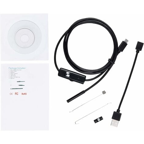 Caméra d'inspection d'endoscope imperméable de l'endoscope USB 3.5M pour  Android 3in1