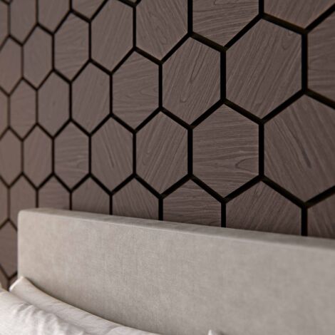 Panneaux Acoustiques Hexagonaux (lot De 2) - Feutre Recyclé/MDF, 1m² - Isolation Phonique & Déco Murale - 11