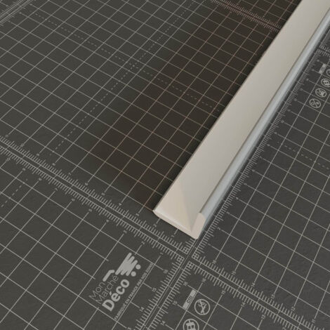 Baguette d'Angle PVC Cellulaire 25 mm - Longueur 2.50 m - Lot de 5 - Gris (1/4)