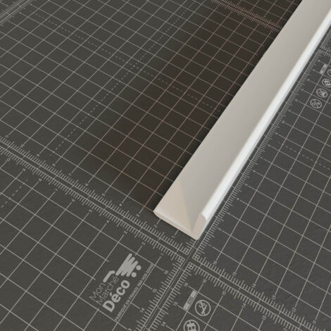 Baguette d'Angle PVC Cellulaire 25 mm - Longueur 2.50 m - Lot de 5 - Blanc (1/4)