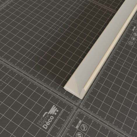 Baguette d'Angle PVC Cellulaire 25 mm - Longueur 2.50 m - Lot de 5 - Sable (1/4)