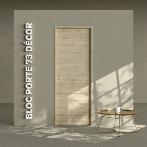 Bloc-Porte Tokyo H. 204 x l. 73 cm - Poussant Droit