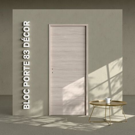 Bloc-Porte Oslo H. 204 x l. 83 cm - Poussant Droit