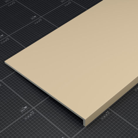 Appui de fenêtre PVC l. 40 cm x ép. 9 mm - Sable - 140 cm (1/4)