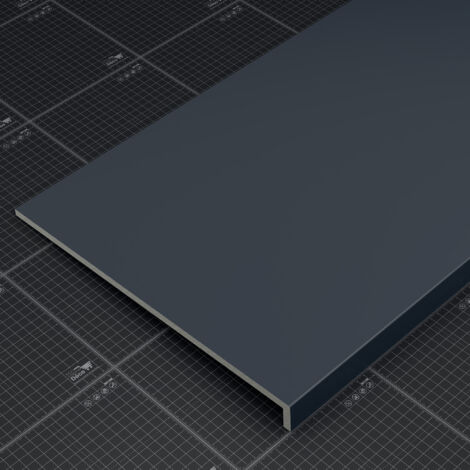 Appui de fenêtre PVC l. 40 cm x ép. 9 mm - Anthracite - 80 cm