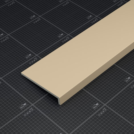 Appui de fenêtre PVC l. 20 cm x ép. 9 mm - Sable - 160 cm
