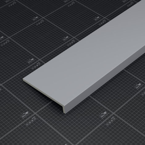 Appui de fenêtre PVC l. 20 cm x ép. 9 mm - Gris - 160 cm