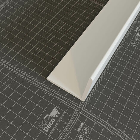 main image of "Profil angle PVC cellulaire blanc Haut.50xLarg.50mm Longueur 2m50 - Blanc"