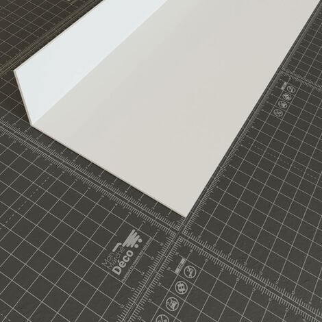 Cornière Asymétrique PVC - Blanc - 6 x 10 cm