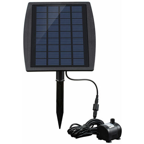 Pompe a eau decorative de fontaine 9V 2.5W d'energie solaire