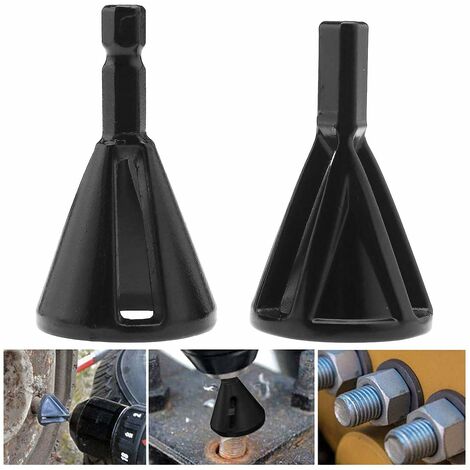 lzndeal Outil de Foret à Queue hexagonale en Acier Inoxydable Ebavurage Chanfrein Externe Supprimer Burr Réparation Outils 