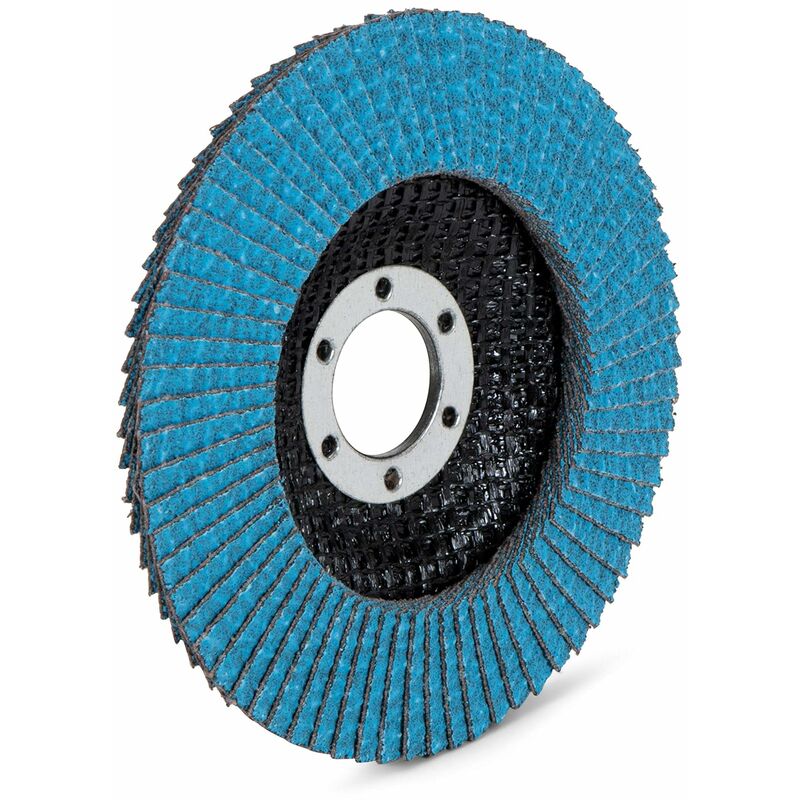 Ø 115 mm Lot de 10 disques à lamelles de qualité supérieure Z-Coat Pour métal acier et bois Disques à lamelles Revêtement en corindon de zirconium Grain 80 Ø 115 mm Lot de 10 disques à lamelles de qualité supérieure Z-Coat Pour métal acier et bois Disques à lamelles Revêtement en corindon de zirconium Grain 80