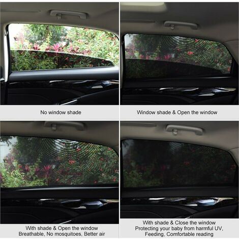 Animaux Bloque Les Rayons UV et Offre de lintimité FindX Lot de 2 Pare-soleils occultants universels pour fenêtre de Voiture pour bébé 