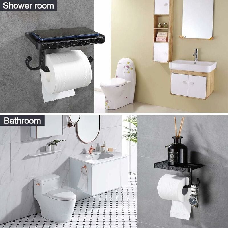 Porte papier toilette, support papier toilette, dérouleur papier toilette -  PQTissue, plastique