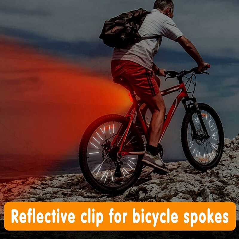 Réflecteurs Pour Rayons De Vélo, Catadioptres, clips de bâton