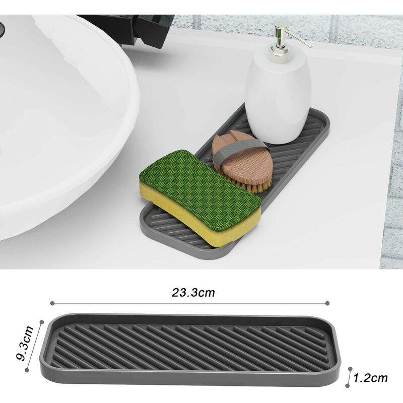 Porte-éponge en silicone pour évier de cuisine. Tapis de drainage