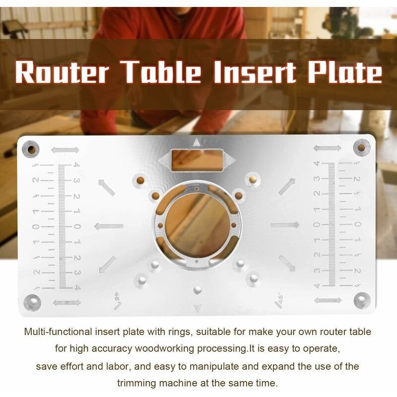 Plaque d'insertion de Table de toupie en aluminium planche à - Temu Belgium