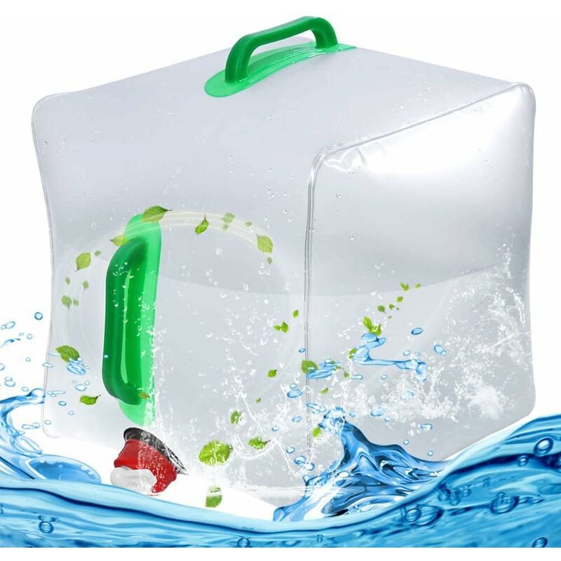 5l / 10l Sac d'eau pliable extérieur Camping 2pcs Sac de stockage d'eau de  grande capacité Sac d'urgence de pique-nique portable