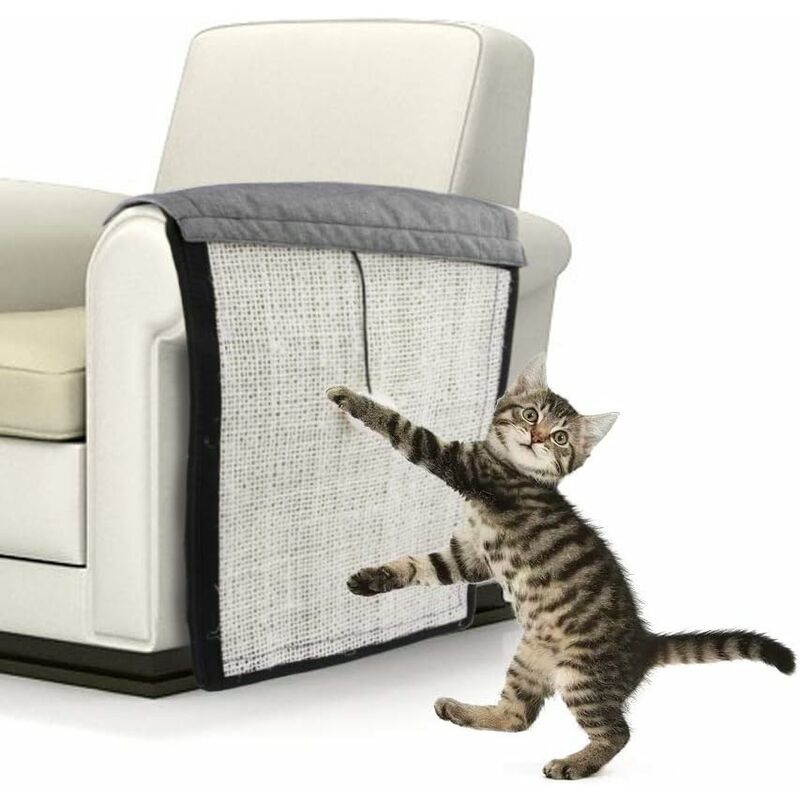 Tapis Griffoir pour Chats Protecteur de Canapé Meubles Anti-Rayures Planche  à Gratter en Sisal Tapis de Grattage Tapis Grattoir Protecteur pour Canapé  Lit Chaise Siège Escaliers Jouet Chat