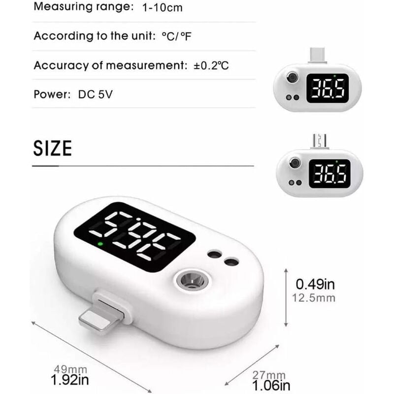 Thermomètre Intelligent Pour Aquarium, Prise USB DC5V (utilisé