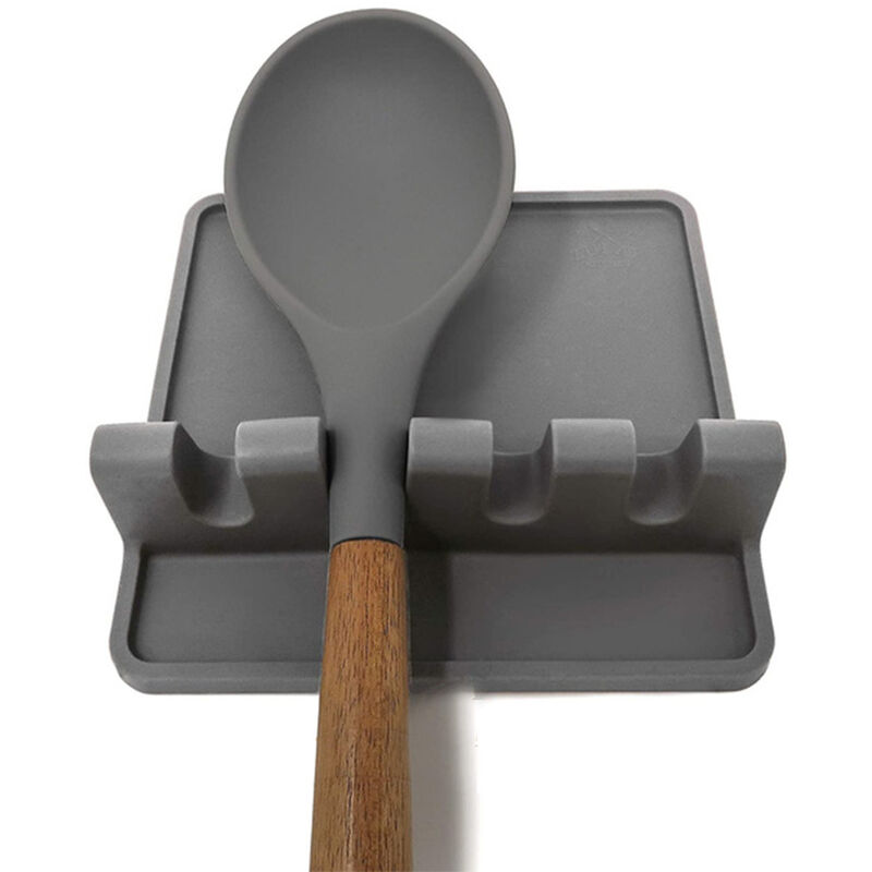 Songway Repose-ustensiles de Cuisine en Silicone, Repose-cuillère, spatule  géante, louche, Fourchette, Support antidérapant, résistant à la Chaleur