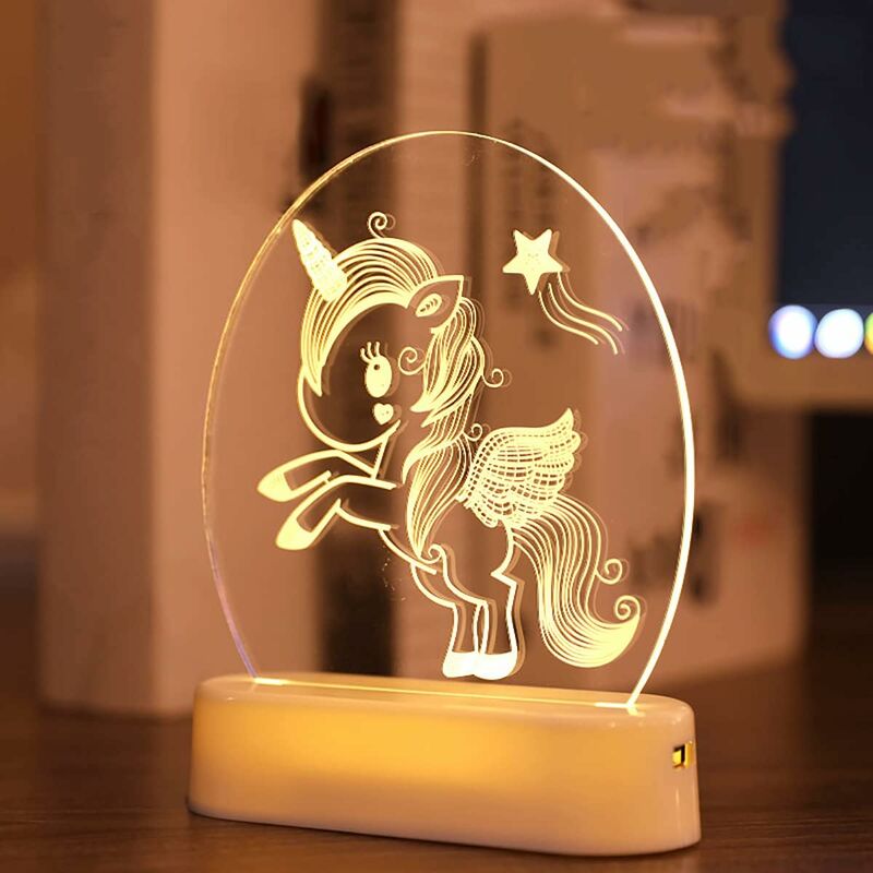 Lampe de chevet licorne - Comptoir des Lampes