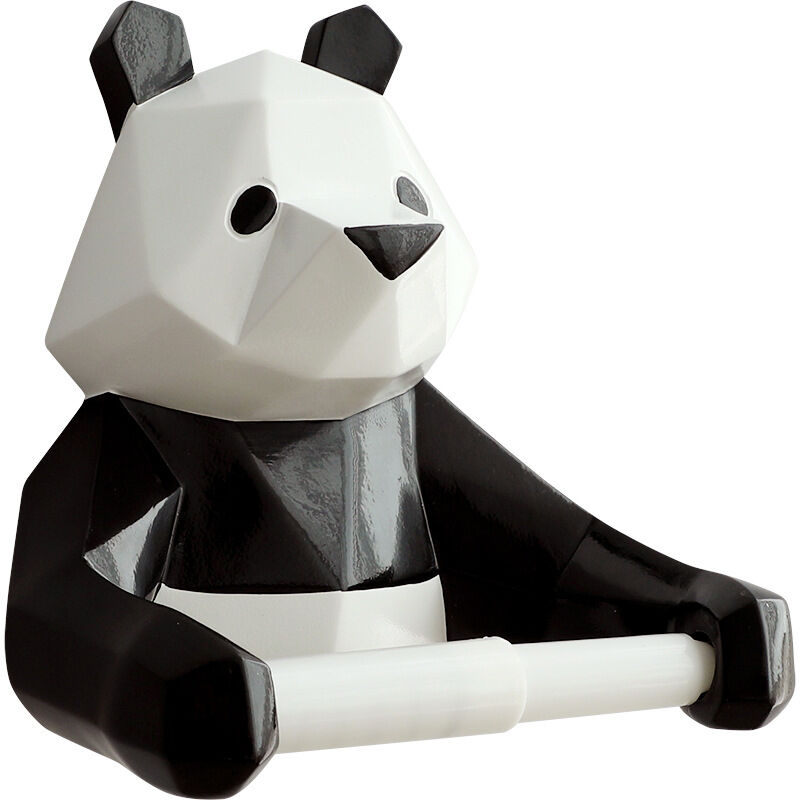 Porte Rouleau Papier Toilette Mural Original - Statuette Panda