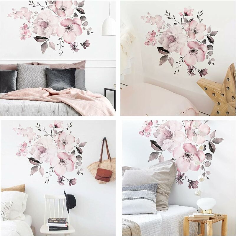 WandSticker4U®- XL Stickers muraux FLEURS DE PISSENLIT noir (165x130 cm) I  papillon plantes branche arbre I autocollant sticker mural pour salon  chambre cuisine bureau adulte enfant : : Cuisine et Maison