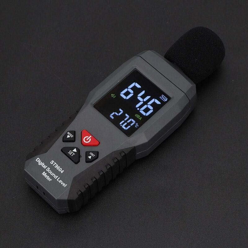 Decibelmetre - Tilswall Sonomètre Portable Sonomètre numérique - Plage  30-130 dB (A) db mètre, niveau de bruit