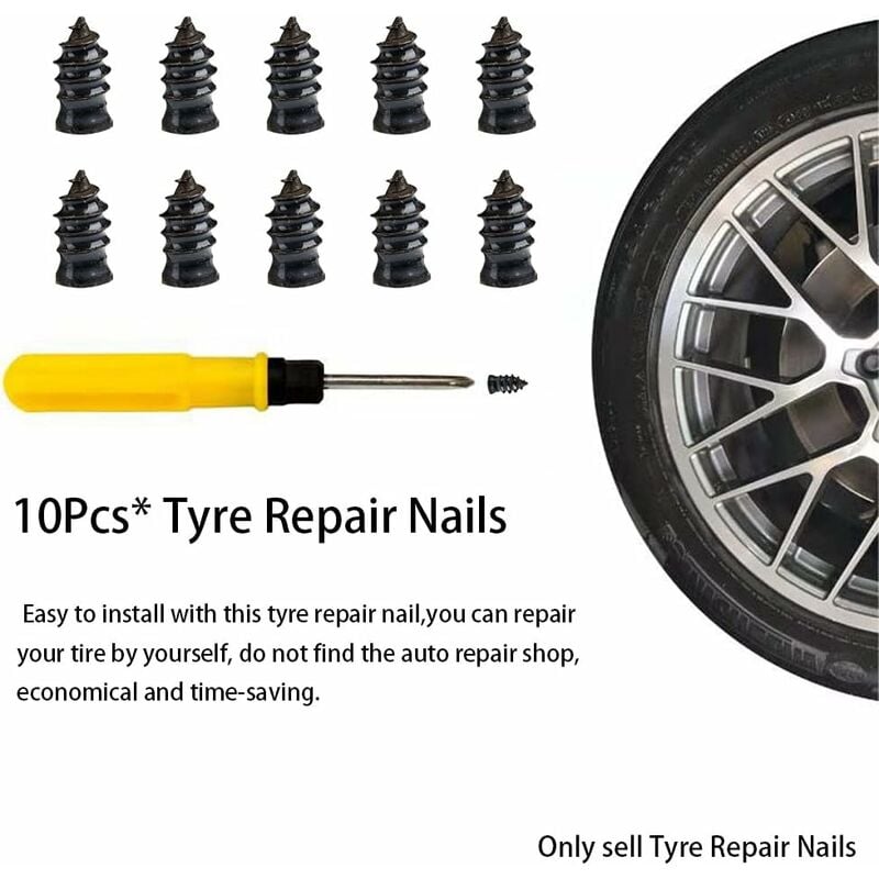 Colle de réparation de pneus – Colle de réparation de pneus de voiture  liquide pour réparation de pneus de voiture, scellant de pneu universel,  pour