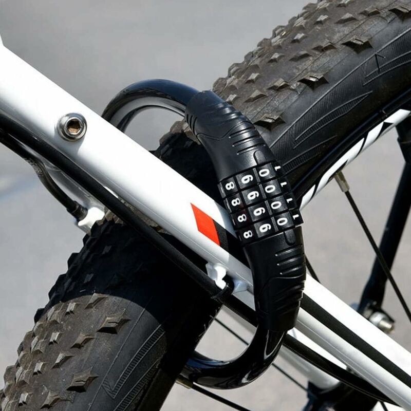 AUVRAY - Antivol Chaine Vélo - Fermeture Combinaison Chiffré - Longueur  120cm