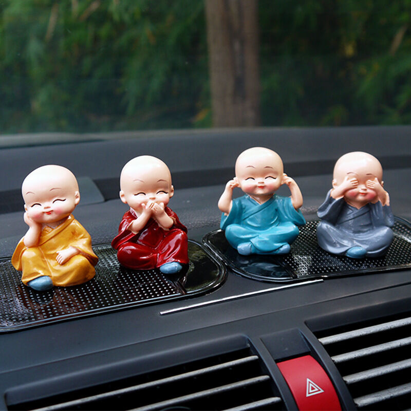 Figurines de poupée de moine bouddhiste, 1 pièce, statue voiture