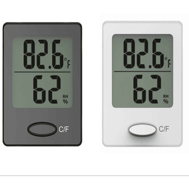 2PCS LCD Thermomètre Hygromètre, Interieur Numérique Température