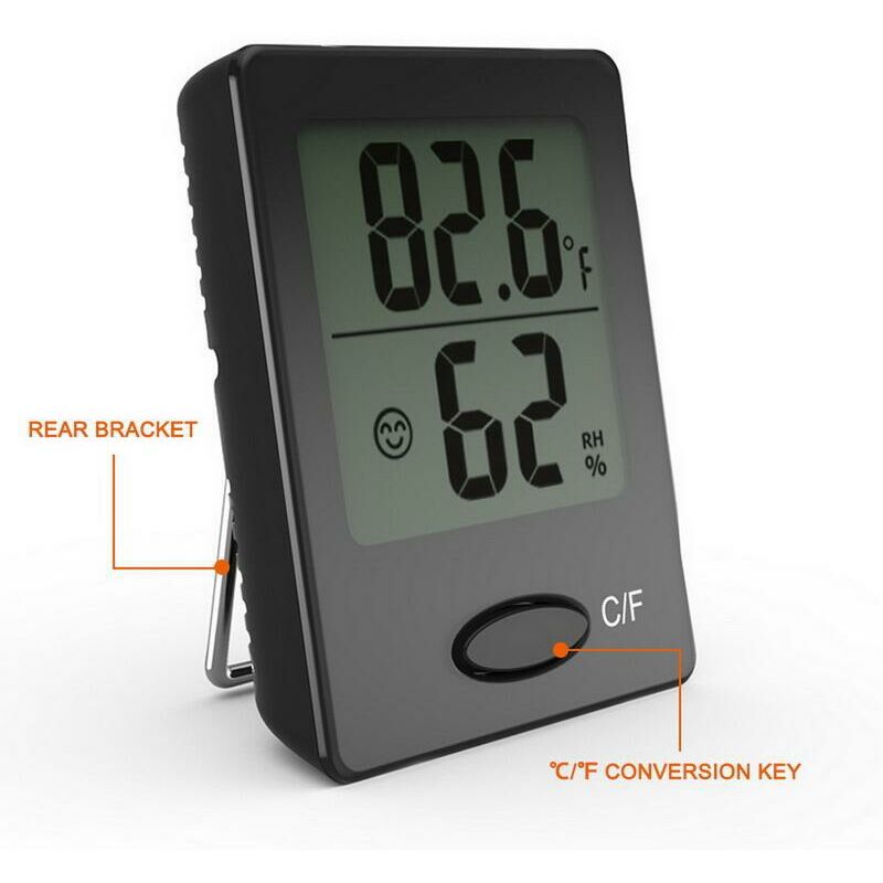 3 Petit thermomètres thermiques et hygromètres intérieurs, avec indicateur  d'humidité, thermomètre hygromètre Mince, humidité de haute précision, pour
