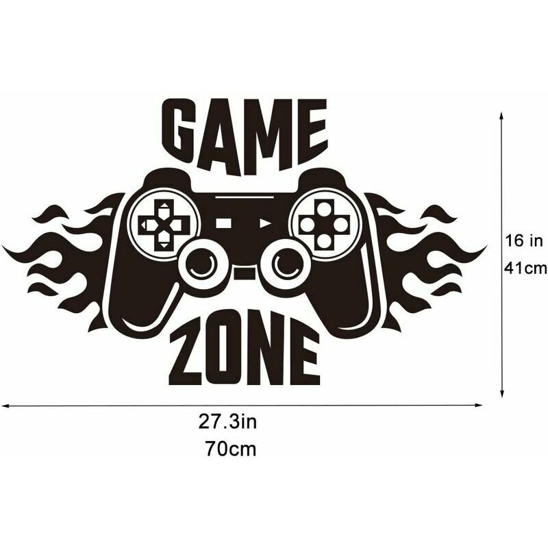 Jeu Gamer Sticker Mural Jeu Vidéo Art Wallpaper Joystick Vinyle Sticker  Mural Pour Garçons Chambre Salle De Jeux Décoration Du 14,8 €