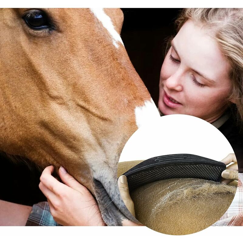 Brosse anti-poils et bouloches - Produits de soins pour chevaux