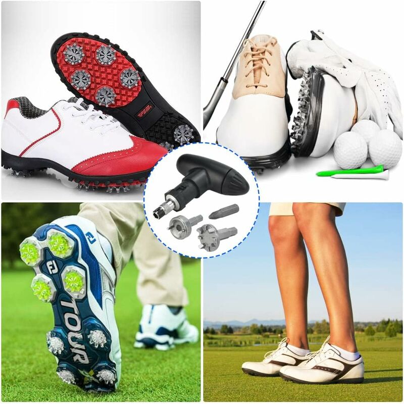 Clé de golf Spike pour chaussures de golf, chaussures de golf, pointes de  pointe, clé à cliquet : : Sports et Loisirs