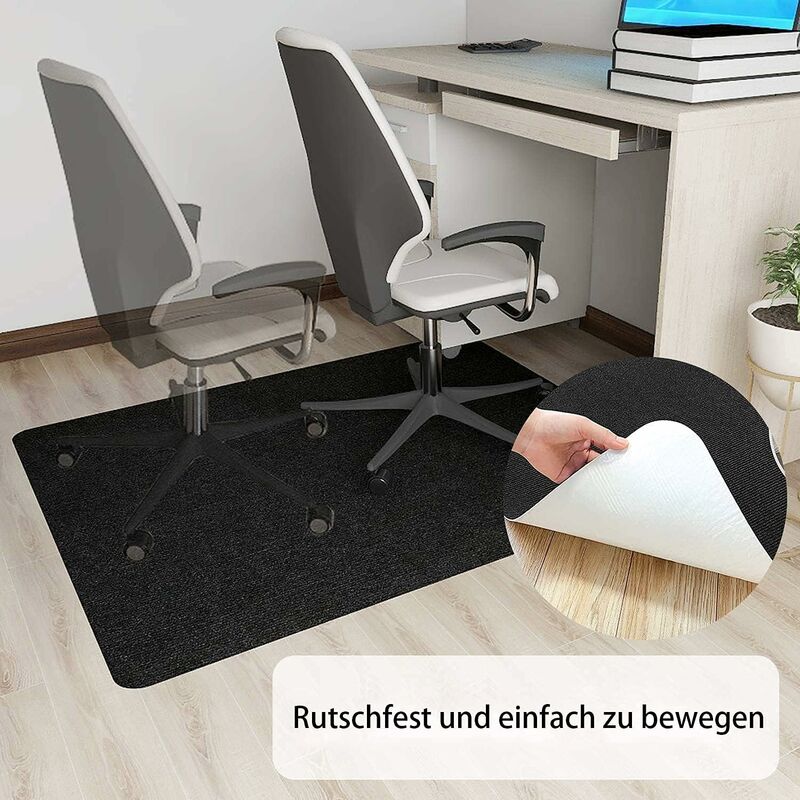 Tapis de chaise de bureau pour sol en bois dur, auto-adhésif PVC