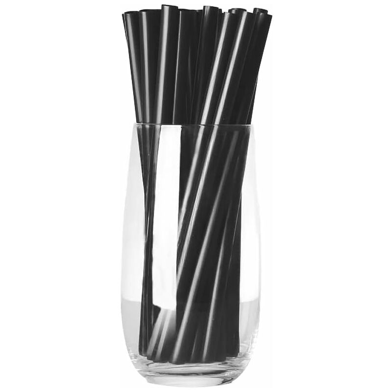 Lot de 500 pailles en plastique - 13 cm - En plastique - Réutilisables -  Pour lait, jus, cocktail : : Cuisine et maison
