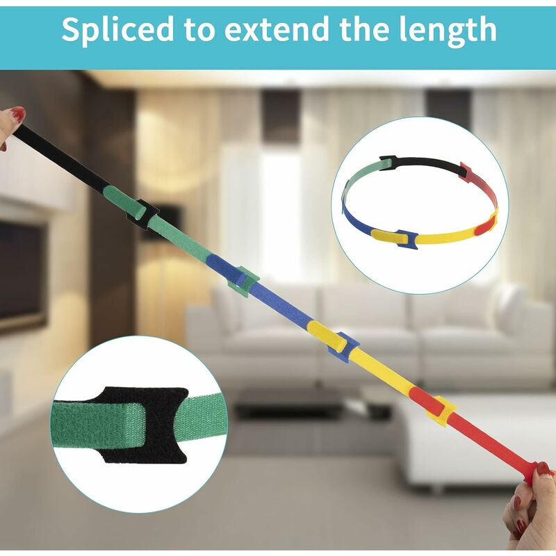 ACT serre-câbles Attache-câbles à crochets et à boucles Nylon