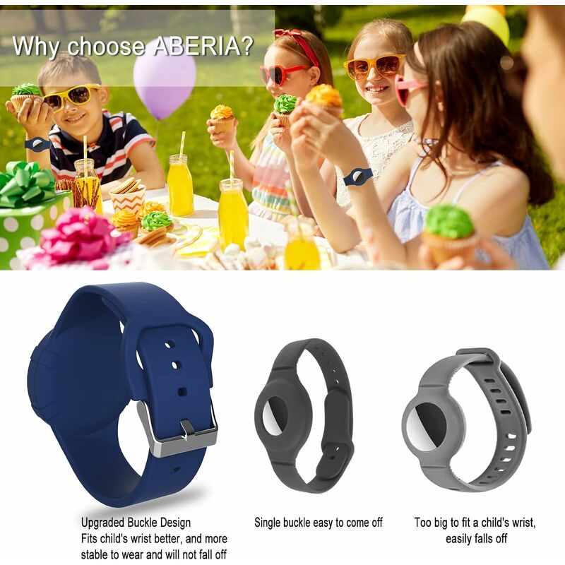 Bracelet Airtag pour enfants, 4 PIÈCES, Bracelet Airtag enfant, Airtag  enfant