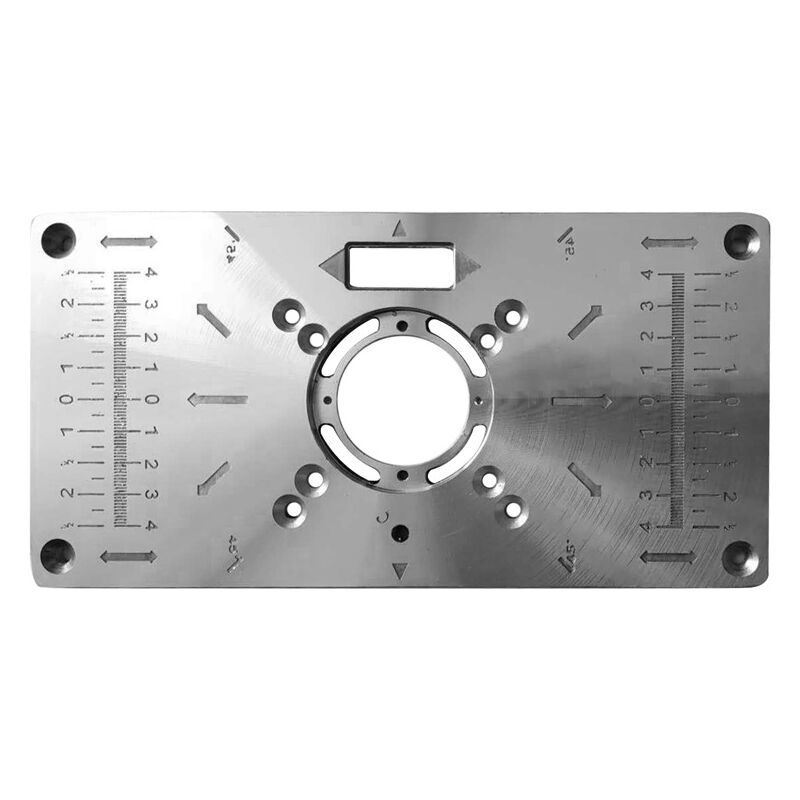 Nikou Plaque de défonceuse - Plaque d'insertion de Table de défonceuse en  Aluminium, 235 * 120 * 8mm, avec 4 Anneaux et vis, pour bancs à Bois :  : Commerce, Industrie et Science