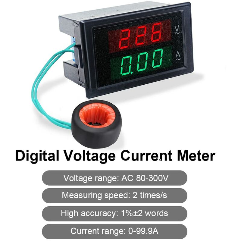 0~600V AC Voltmètre numérique à affichage LED - Chine Digital Ac Voltmètre,  multimètre numérique