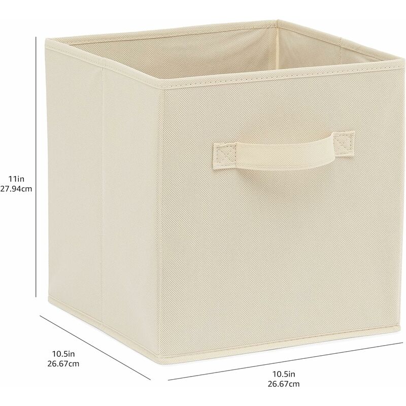 Betterlife Cube de Rangement Lot de 2 Tiroirs en Tissu, Boite Rangement  27x27x28cm Pliables, Paniers et