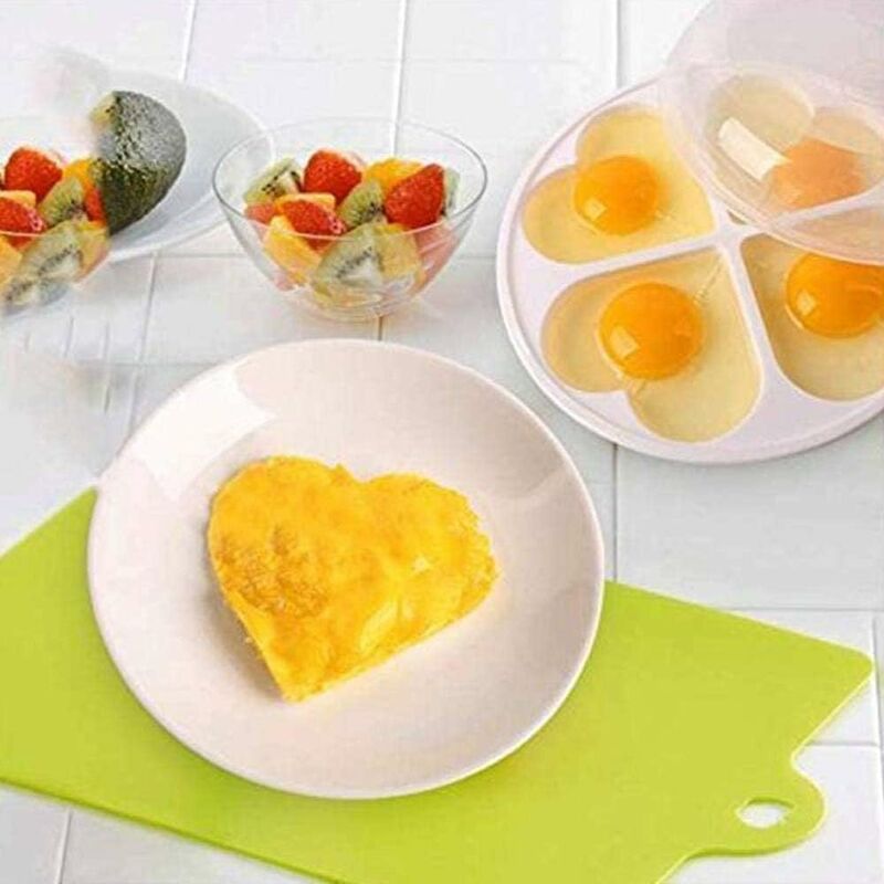 4pcs Inoxydable Omelette Moule Cuisson Moule pour la Cuisson œuf au  Plat/Pancakes/Omelettes et Plus
